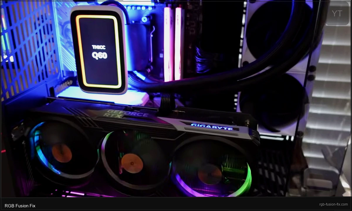 Gigabyte RTX GPU with RGB lighting detected and working after fix