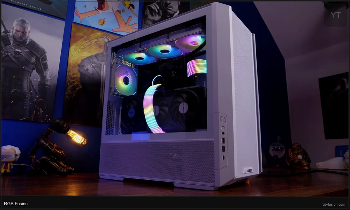 PC build with RGB lighting working correctly after applying RGB Fusion fixes